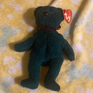 Ty Dark Green Plush Bear